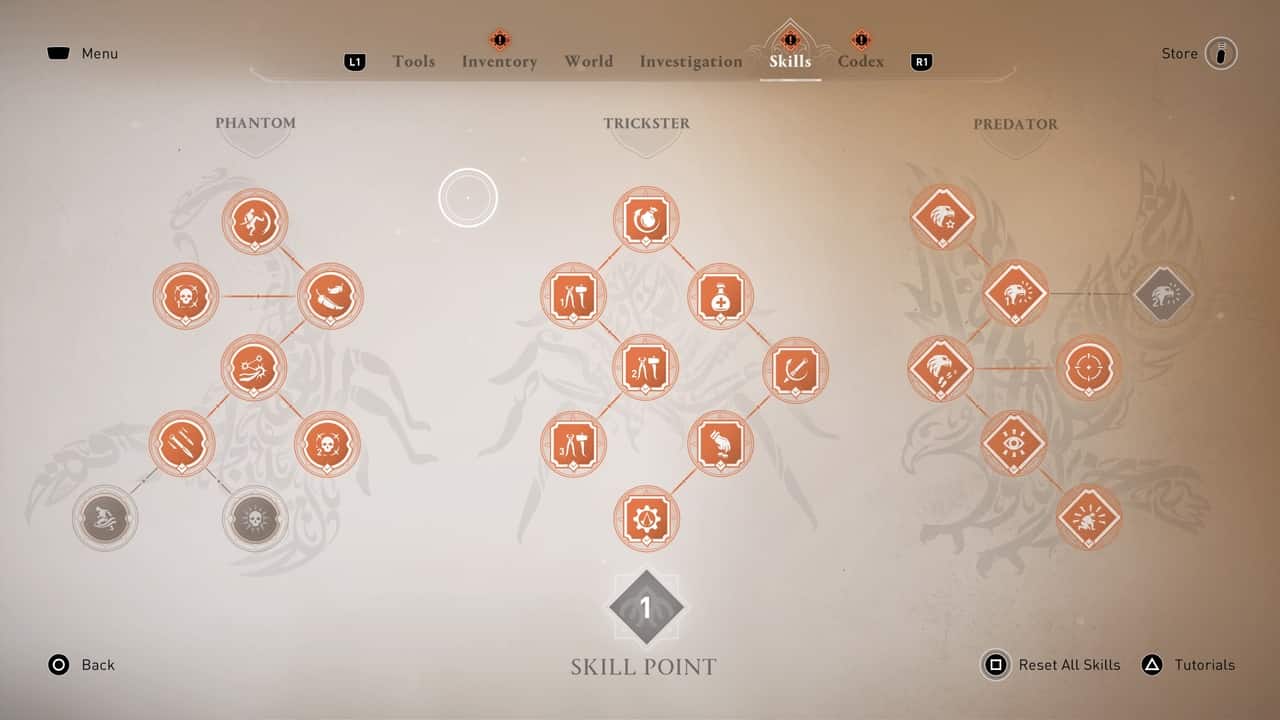 Assassin's Creed Mirage - how to get skill points