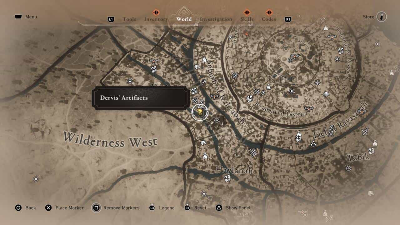 Assassin’s Creed Mirage Dervis’ Artifacts locations