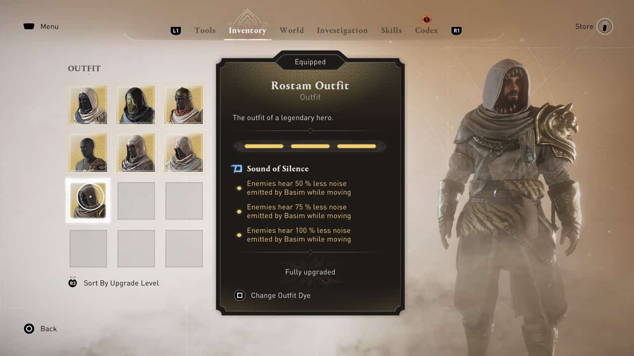 All Assassin’s Creed Mirage outfits locations and upgrade schematic locations