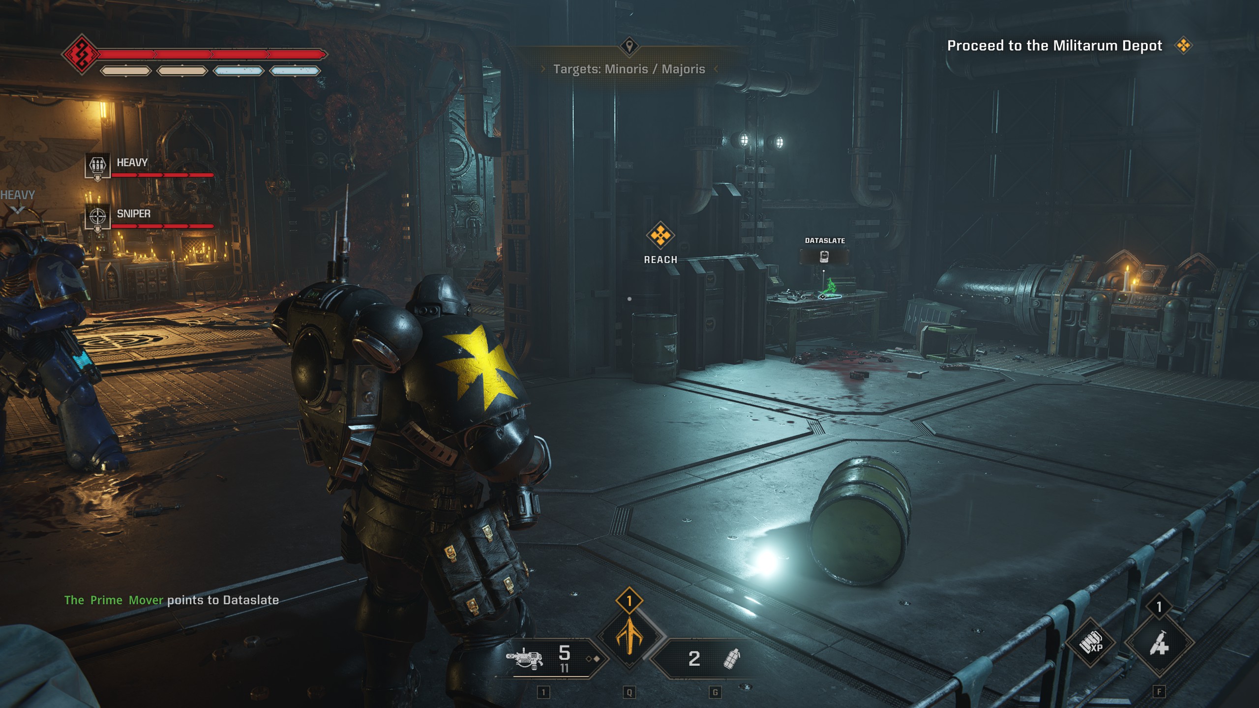 Space Marine 2 Dataslate location: a Dataslate from the Ballistic Engine Operations mission.