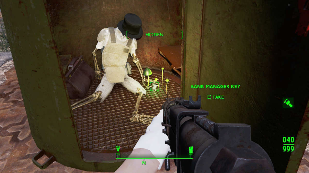 bank manager key Bank of England Fallout London: A picture of a skeleton in the preservation pod in the Bank of England interpretation in Fallout London.