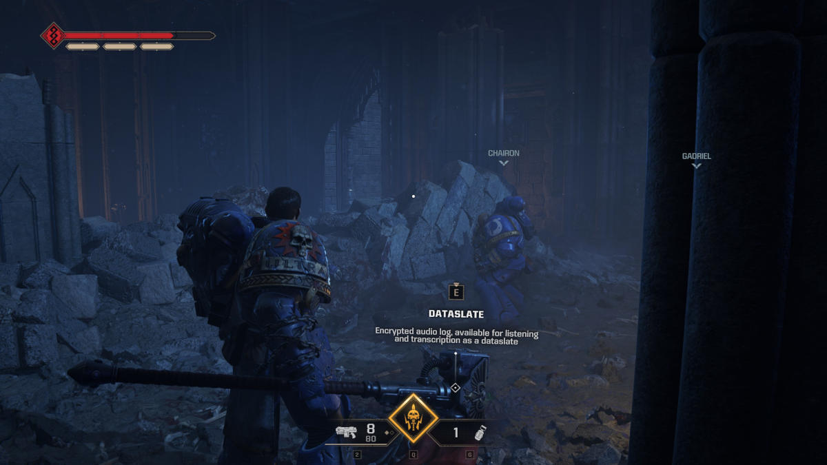 Space Marine 2 Dataslate location: a Dataslate from the Bellum Sempiternus campaign mission.