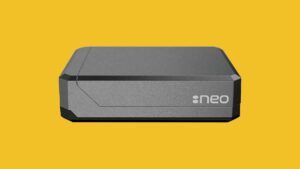 Discover the best Raspberry Pi cases in a variety of styles, including a sleek black rectangular device with a vibrant yellow background.