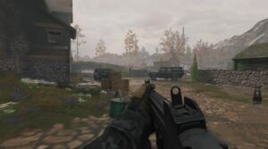 A player wields the Striker SMG in a match.