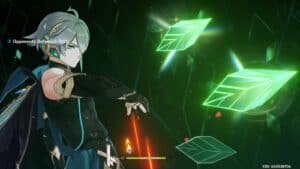 Alhaitham using his Burst in Genshin Impact