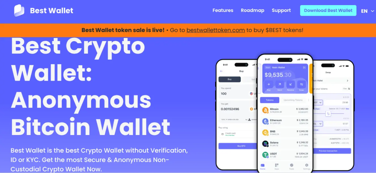 Portefeuille crypto BestWallet