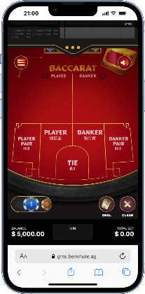 BetWhale baccarat game