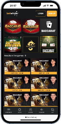 BetWhale baccarat games