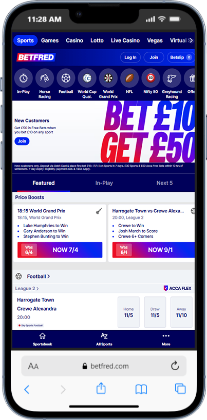 betfred home screen