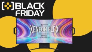 A black friday ad for a xenon flex monitor.
