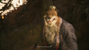 Picture of Xu Dog, the ginger wolf from Black Myth Wukong.