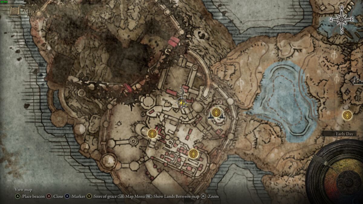 Elden Ring Shadow of the Erdtree Scadutree Blessing locations: map of the realm of shadow.