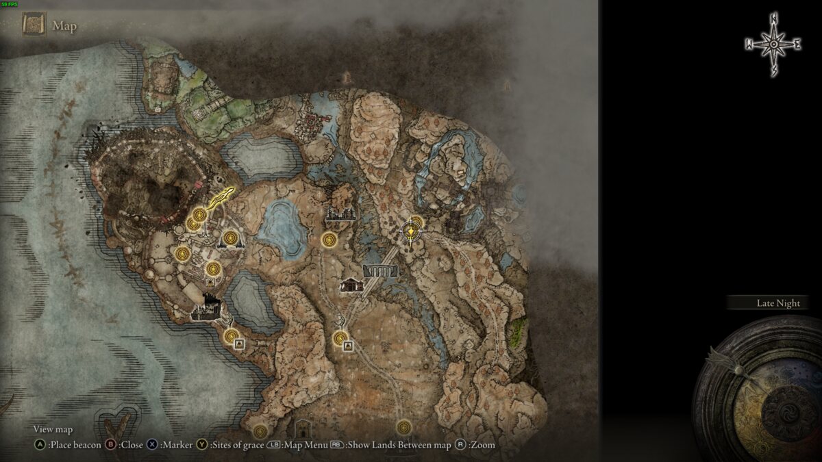 Elden Ring Shadow of the Erdtree Scadutree Blessing locations: map of the realm of shadow.
