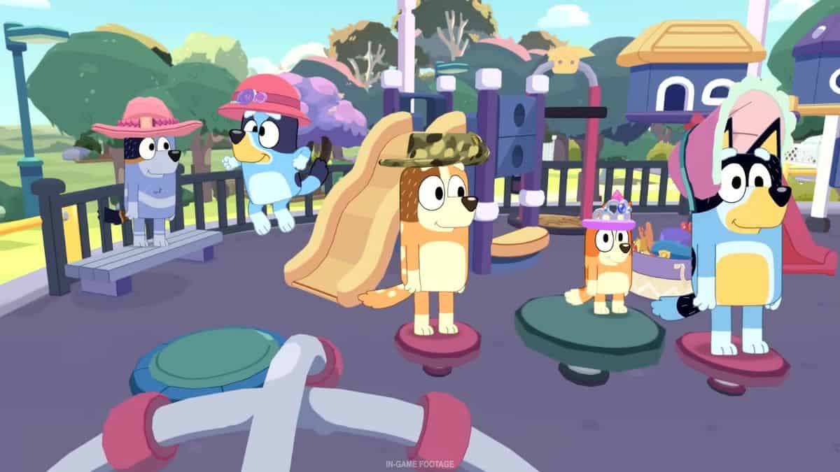 Bluey-The-Video-Game-Multiplayer-Family-Playing-At-Playground