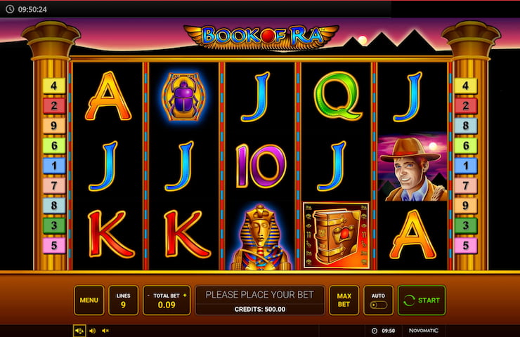 It's a depiction of Book of Ra pokies from Novomatic, one of the top game designers for Australian slots. 
