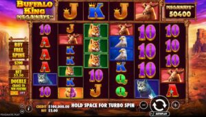 Buffalo King Megaways slot game preview.