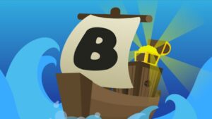 Build a Boat for Treasure codes: Image of a boat with a B on the sail