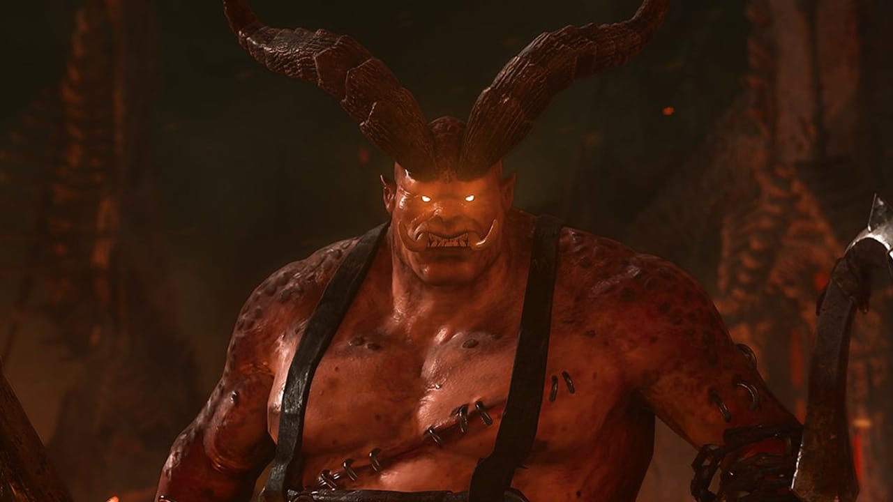 A demon with horns wielding a sword in MW2.