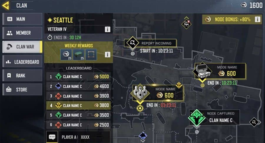CoD Mobile Level Up - Clan Up