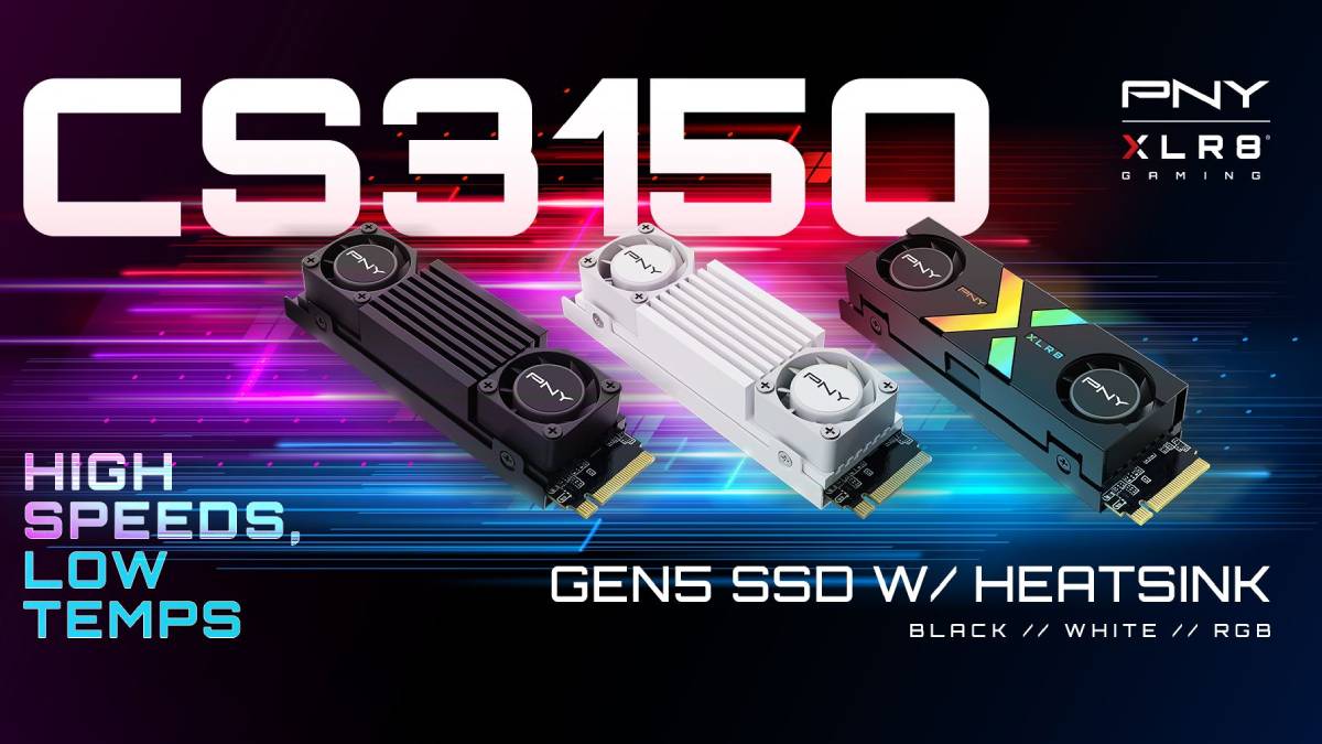 PNY unveils new XLR8 CS3150 Gen 5.0 NVMe SSD with speeds of up to 12,000 MB/s