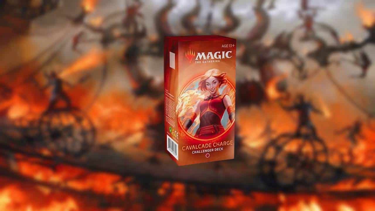 The best challenger deck, a box of magic, in front of a fire.