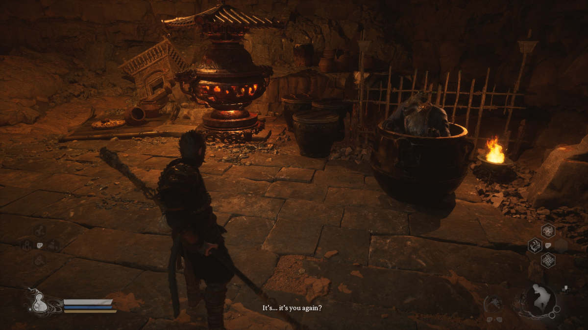 Picture of the wolf NPC in Black Myth Wukong.