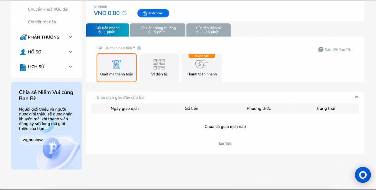Chọn phương thức nạp tiền tại nhà cái mà bạn thấy thuận tiện nhất