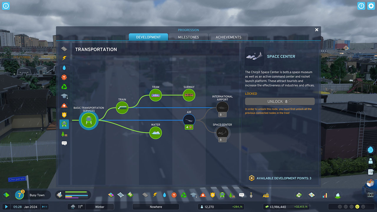 A preview of Cities Skylines 2, showcasing a city map on a computer screen.