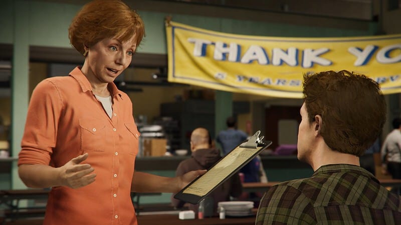 Screenshot of aunt May from Spider-Man on PS4