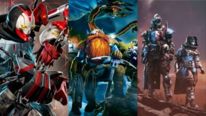 A collage of different characters in the best PS5 FPS game.