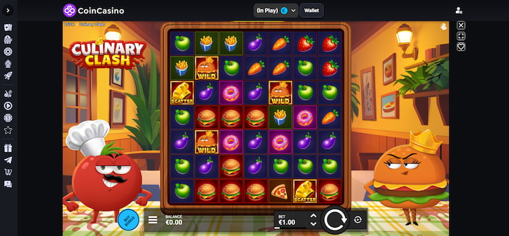 The Culinary Clash slot game previewed on CoinCasino.