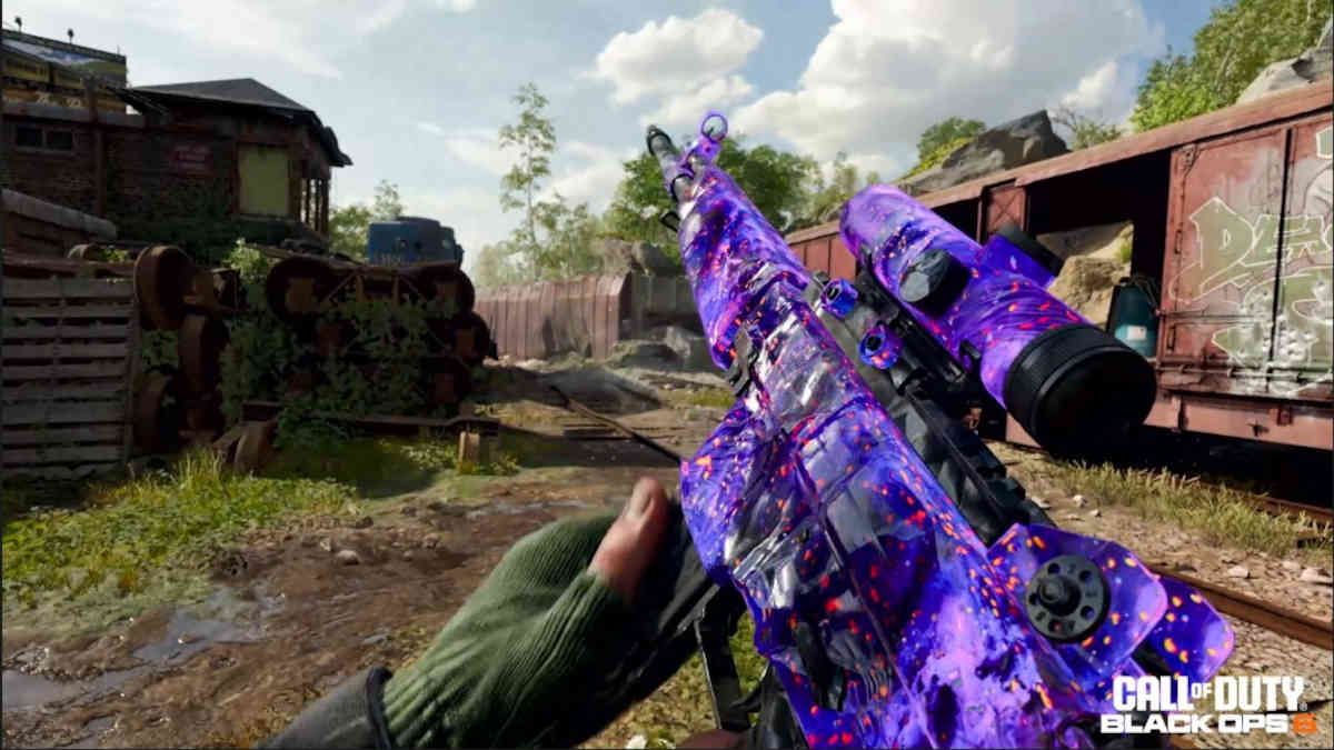 Dark Matter mastery camo from Black Ops 6.