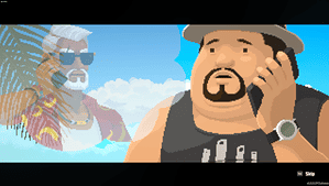 How to catch a seahorse in Dave the Diver: Dave on phone with Cobra.