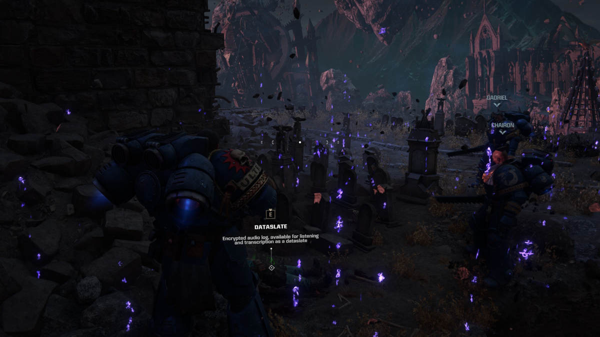 Space Marine 2 Dataslate location: a Dataslate from the Dawn's Descent campaign mission.