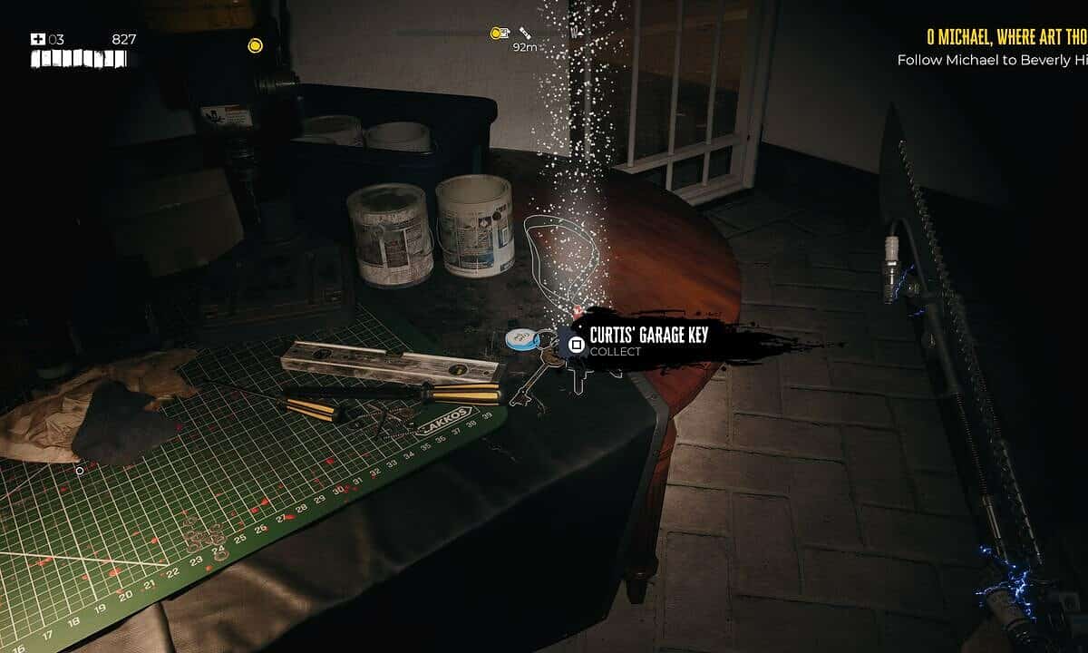 Curtis' Garage Key location in Dead Island 2.