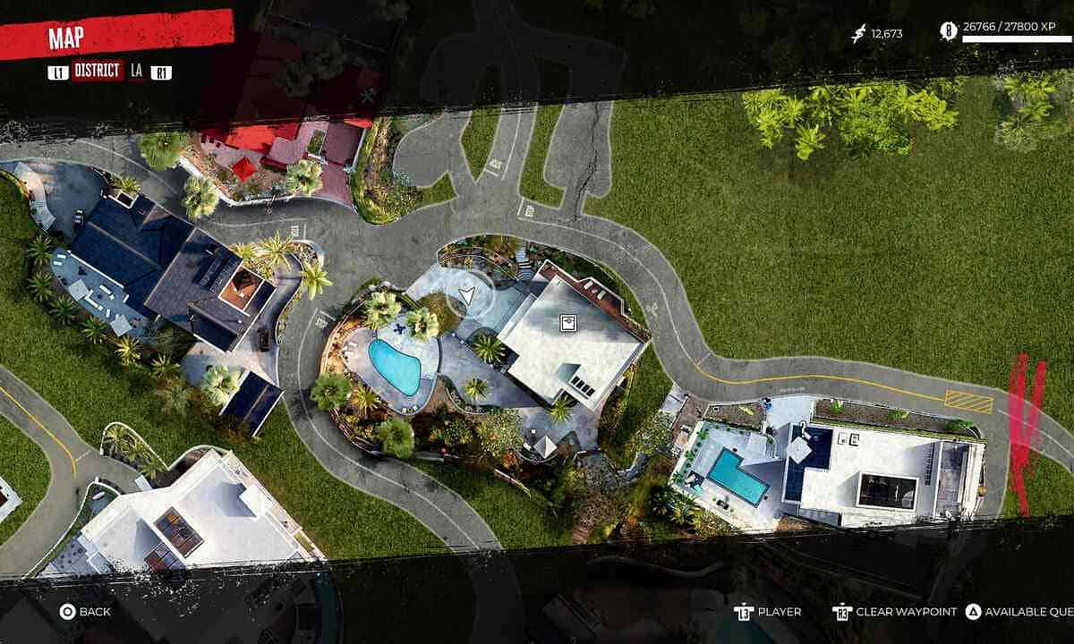 Map showing Dead Island 2 Michael's Safe Key location.