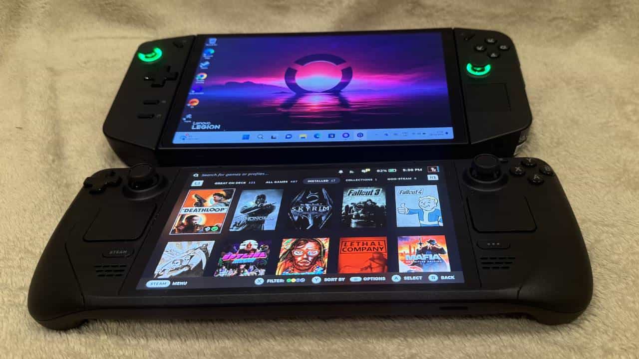 Steam Deck OLED vs Lenovo Legion Go - which handheld PC is best? Featuring Nintendo xperia z tablet.