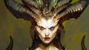 Diablo 4 Ashava world boss server slam spawn times: A portrait of a female demon with large horns.