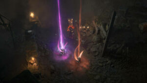 Picture of loot on the floor in Diablo 4.