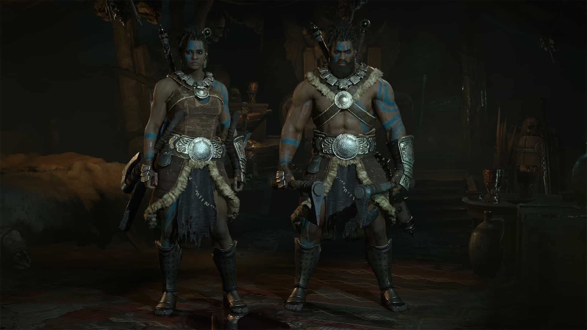 Diablo 4 best barbarian build - barbarian in character select.