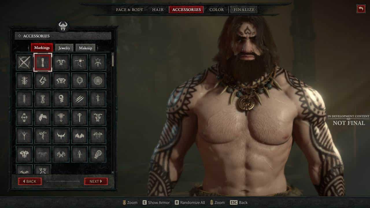 Diablo 4 barbarian hair