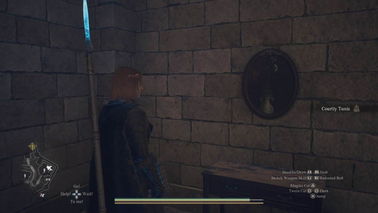Dragon's Dogma 2 how to romance Wilhelmina: Player standing in Allard's room near flower painting