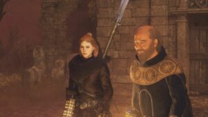 Dragon's Dogma 2 forager specialization: player standing near Kendrick during Heel of History quest