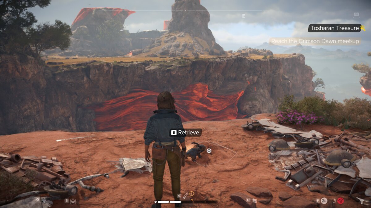Star Wars Outlaws Nix Treasures: Kay exploring Toshara.