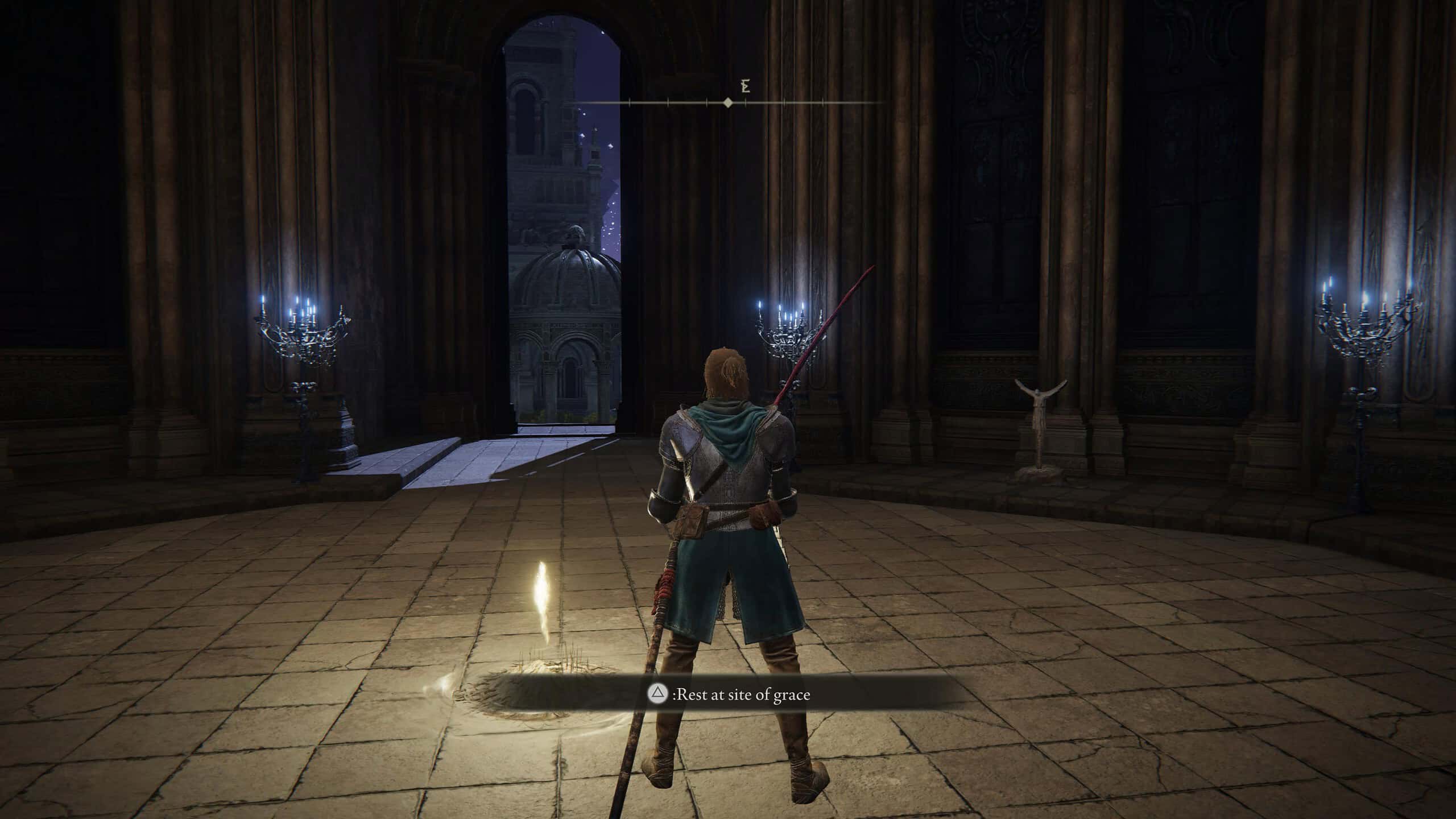 elden ring how to get to nokron, the eternal city - our character stands by a glowing yellow sprite