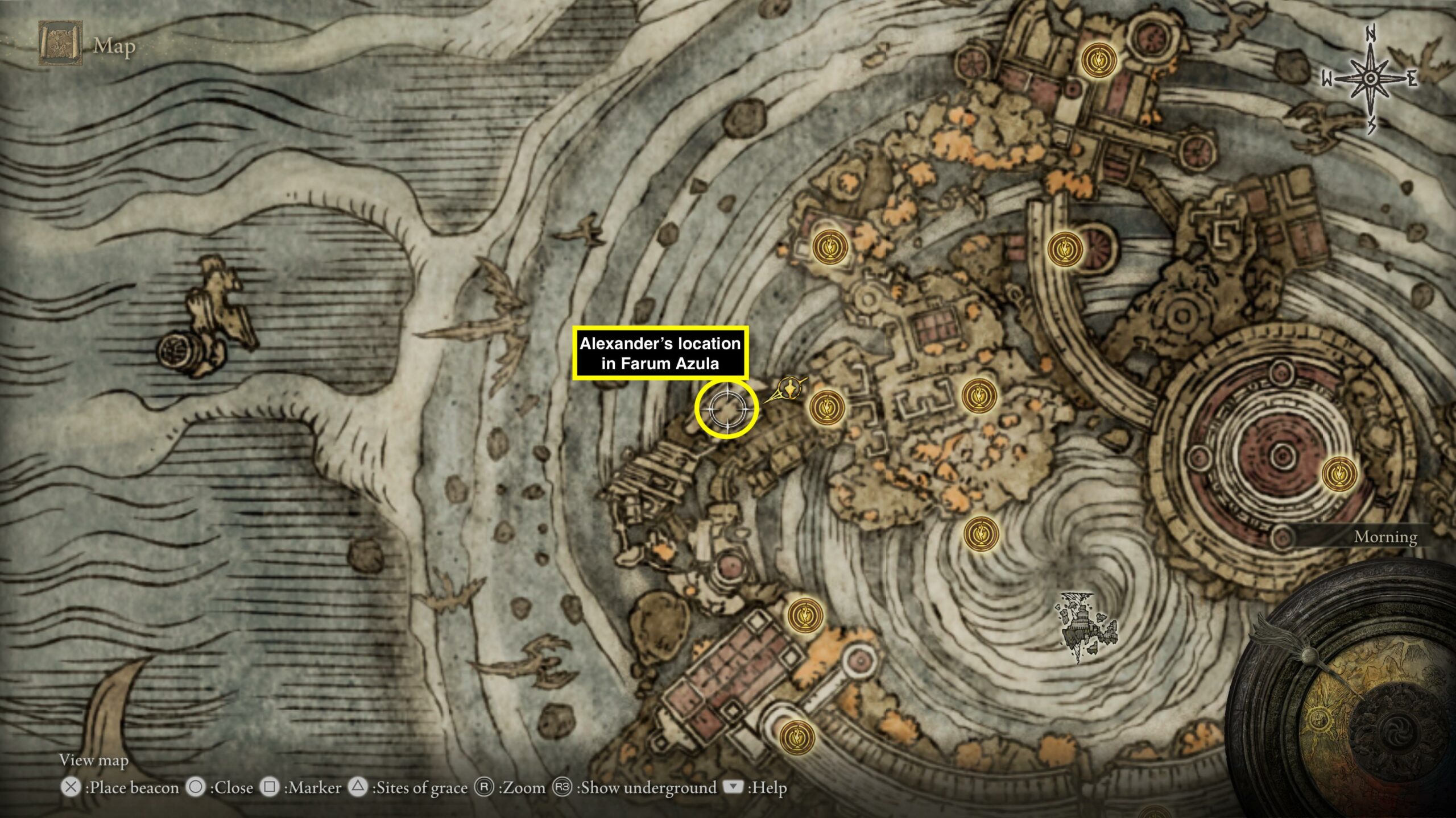 elden ring map - a detailed map from elden ring showing information