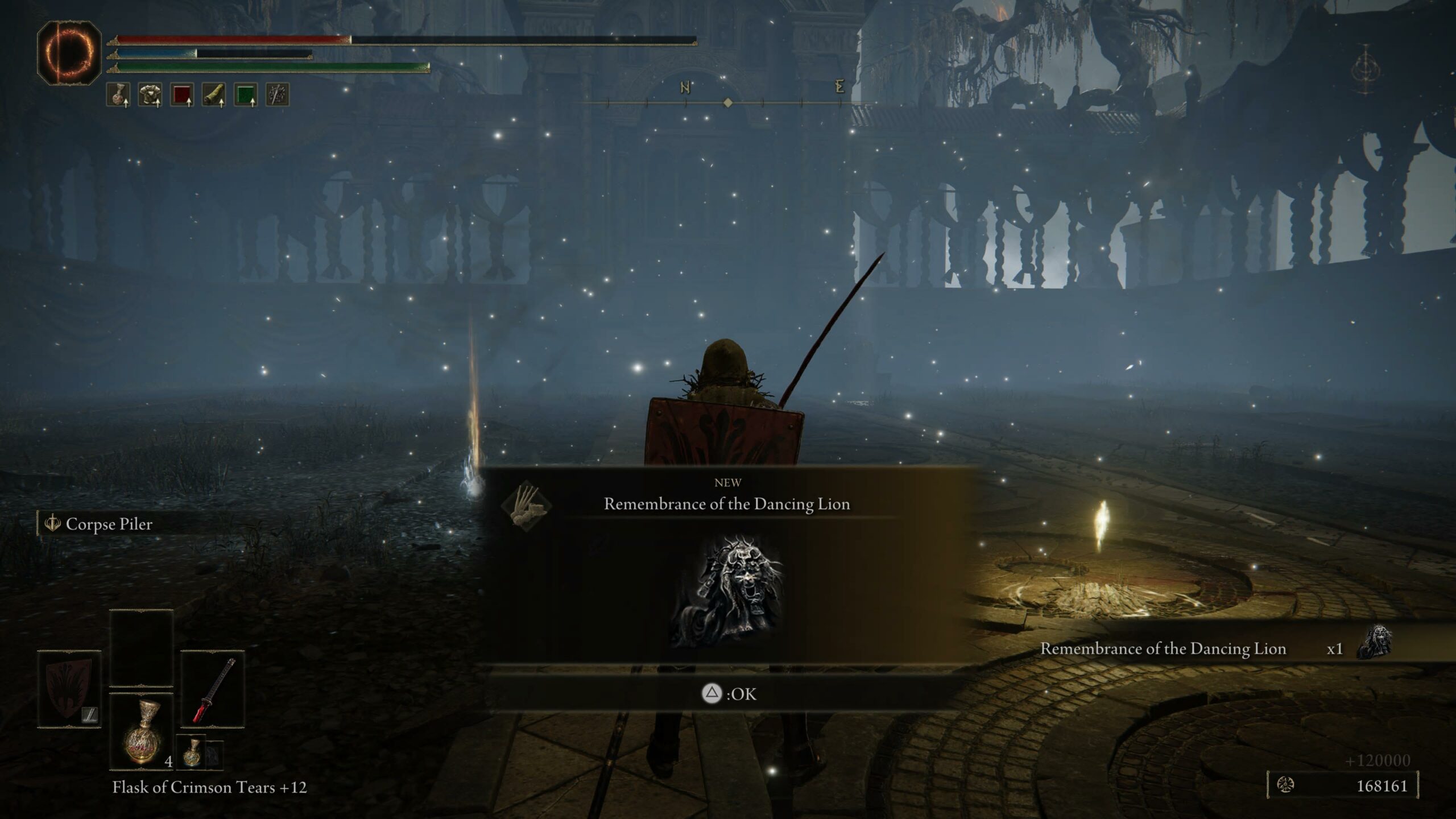 elden ring shadow of the erdtree divine beast dancing lion boss - the boss dead, our character gains a new item