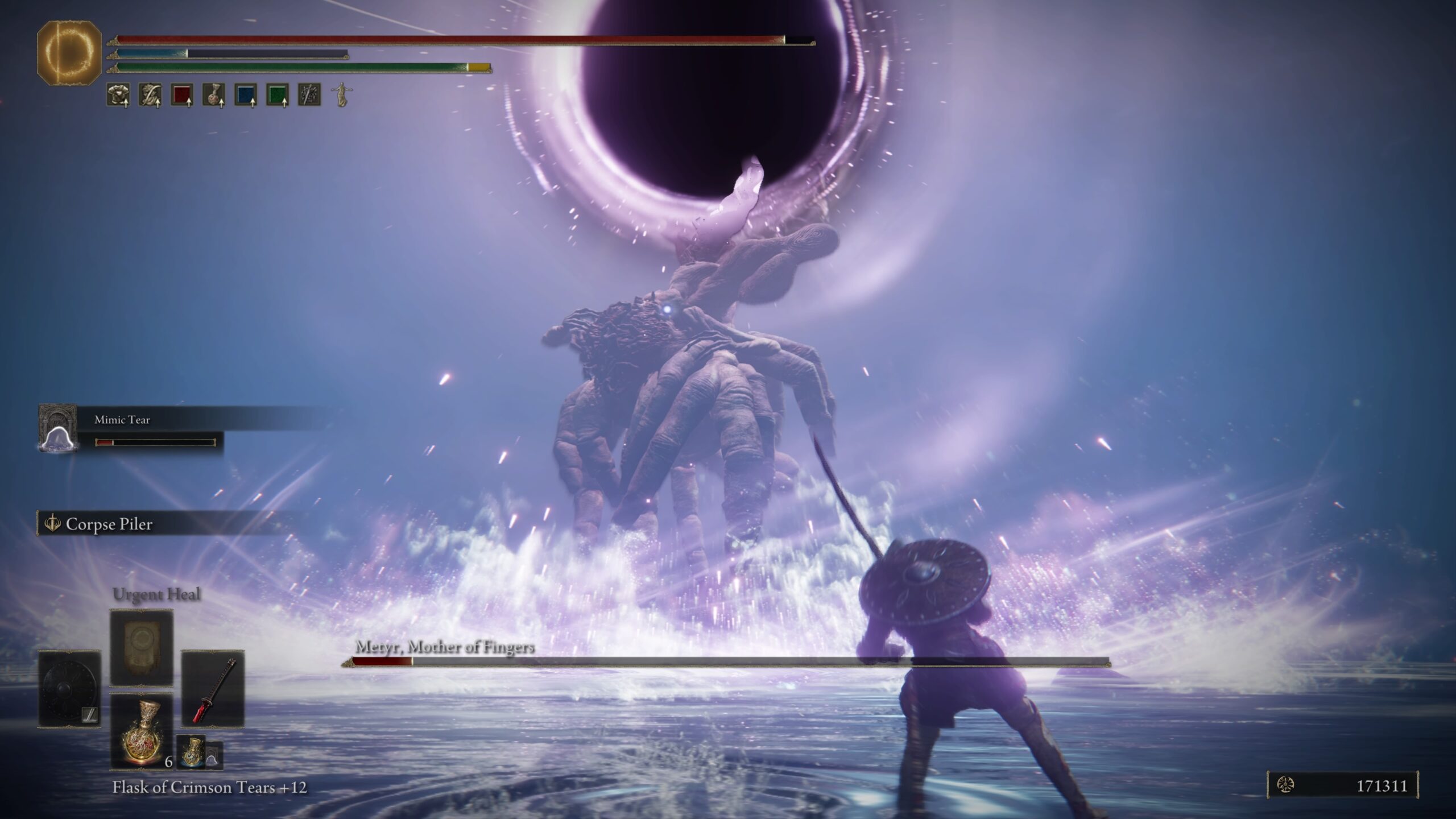 elden ring shadow of the erdtree metyr, mother of fingers boss guide - metyr summons a large ball of energy