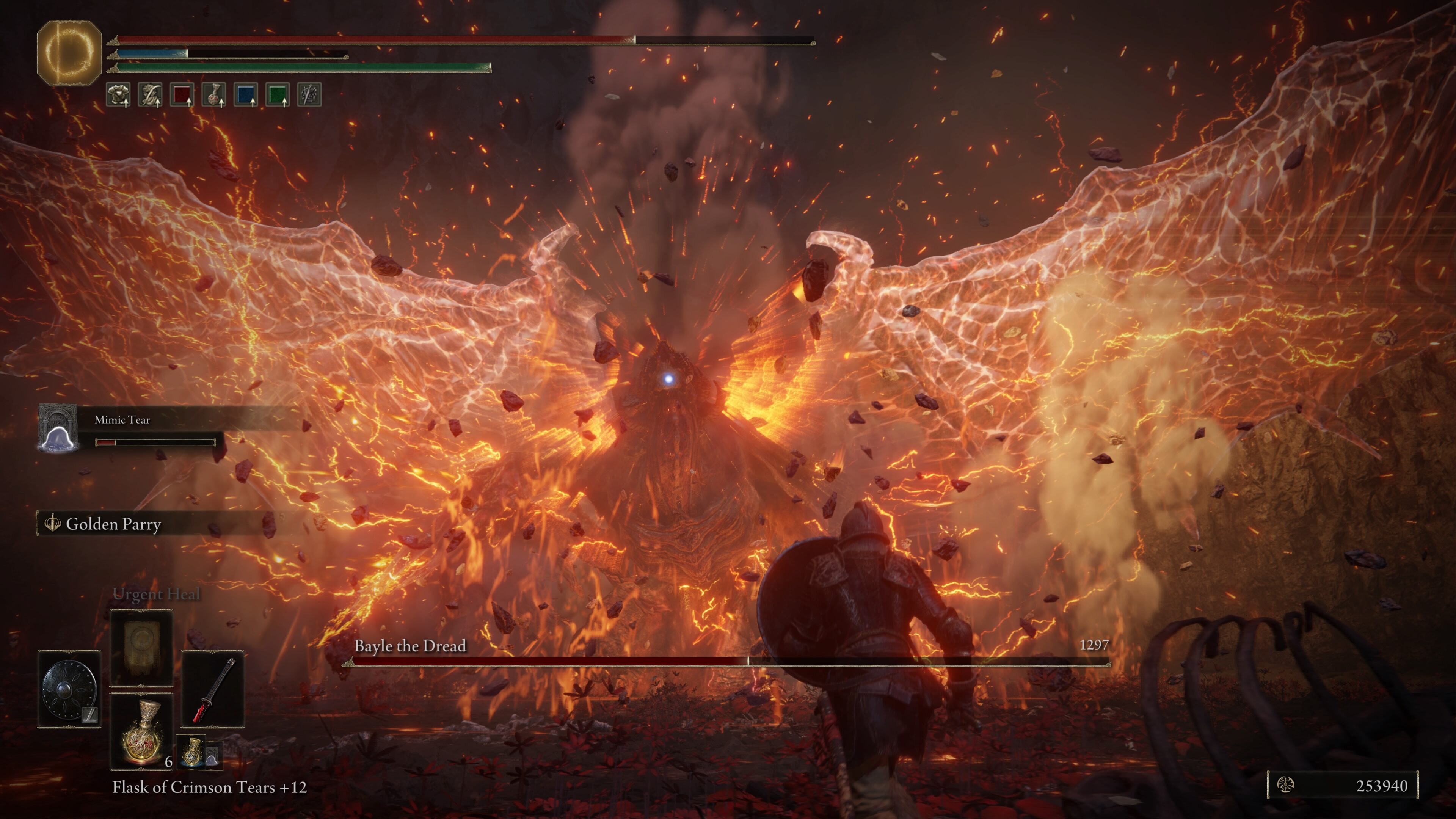 elden ring shadow of the erdtree how to beat bayle - the dragon roars and reveals wings