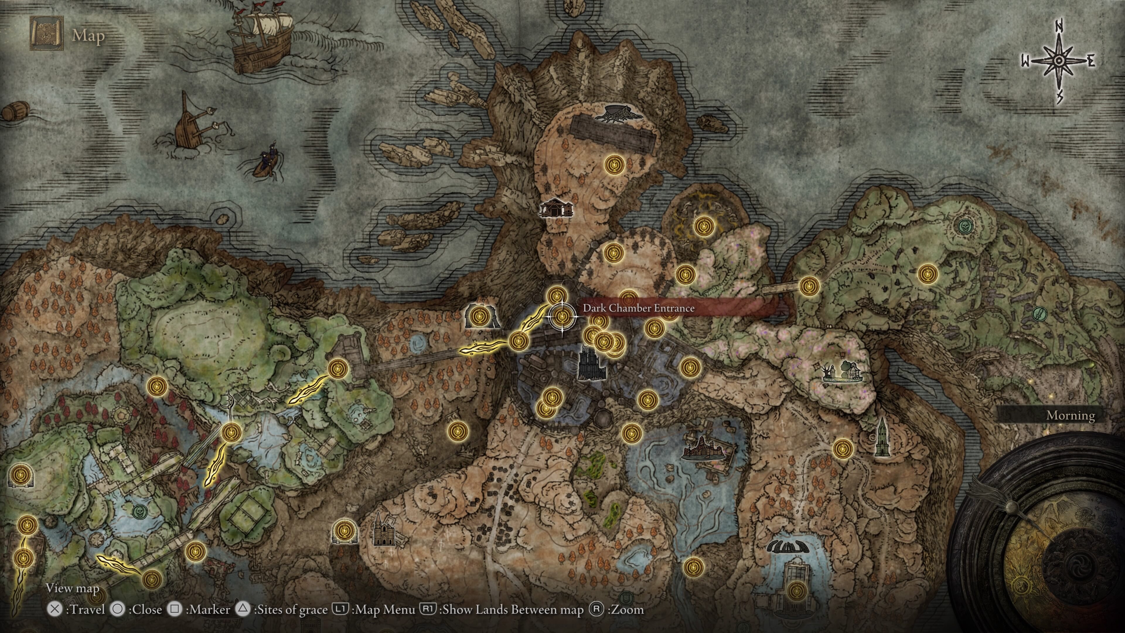 elden ring messmer boss guide map - a map from the game showing messmer's location